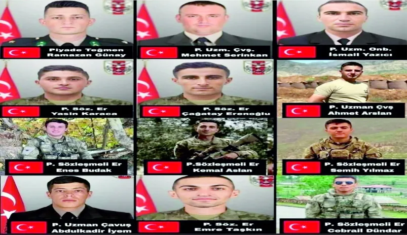 12 Şehit için anlamlı Basın Açıklaması