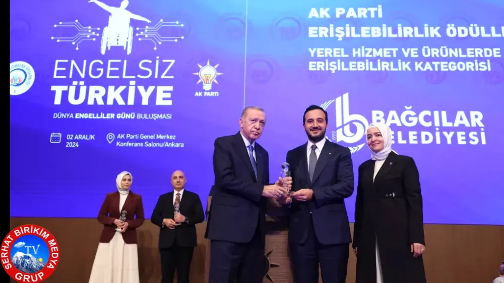 Cumhurbaşkanı Erdoğan’dan Başkan  Özdemir’e “Erişilebilirlik” Ödülü 