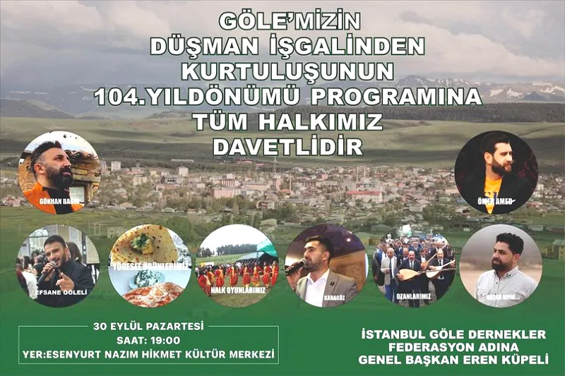 GÖLE-FED, Göle’nin Düşman işgalinden kurtuluşun Kutlayacak