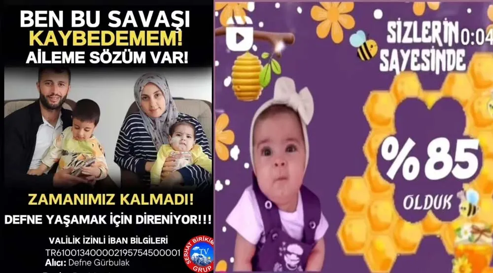 8 Eylül’de Esenyurt SMA Hastası Defne İçin Toplanacak