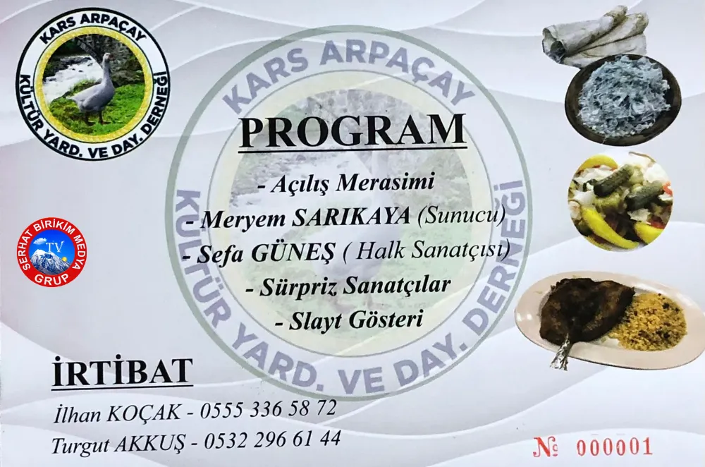 İstanbul Arpaçay Derneği 01 Şubat