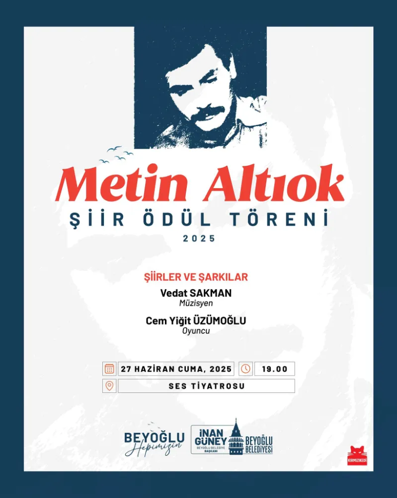 18. METİN ALTIOK ŞİİR ÖDÜLÜ SAHİBİ BULUYOR