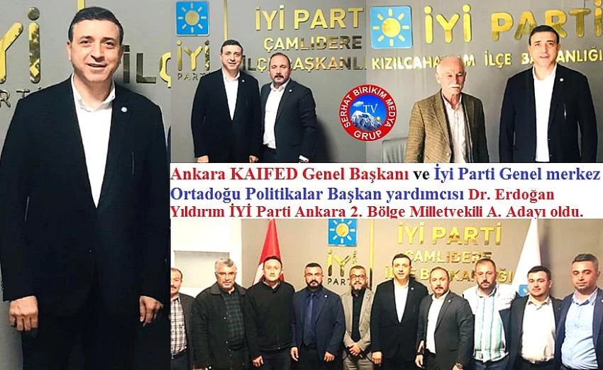 Dr. Erdoğan Yıldırım, İYİ Parti Milletvekili A. Adayı Oldu.