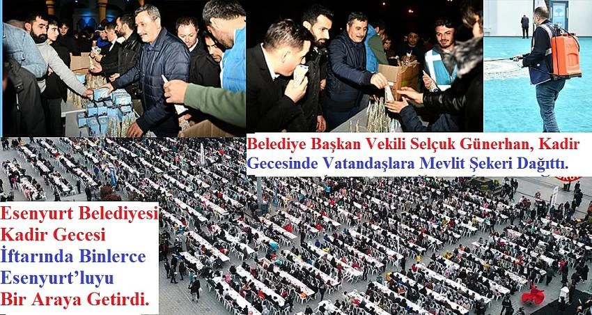 Kadir Gecesi’nde binlerce Esenyurtlu aynı sofrada buluştu